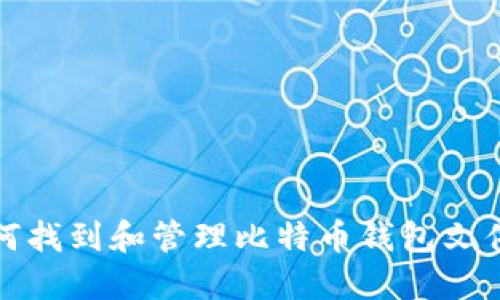 如何找到和管理比特币钱包文件夹